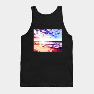 Beach Sunset Cloudy Day Tank Top